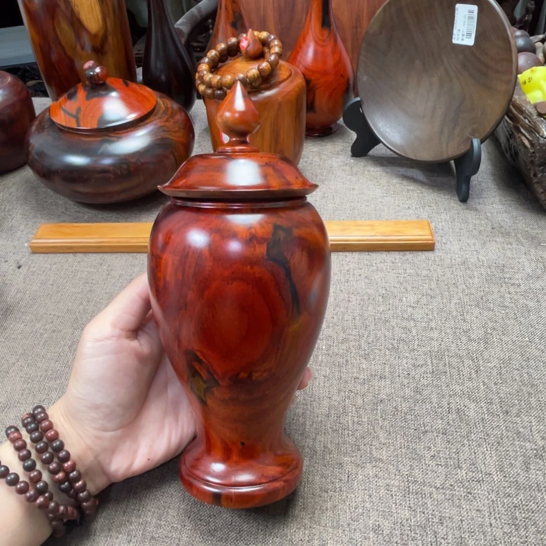 交趾黄檀（大红酸枝）将军罐