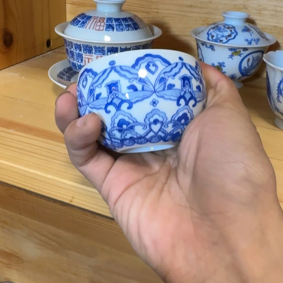 知***南瓷片当代景德镇陶瓷手绘茶具