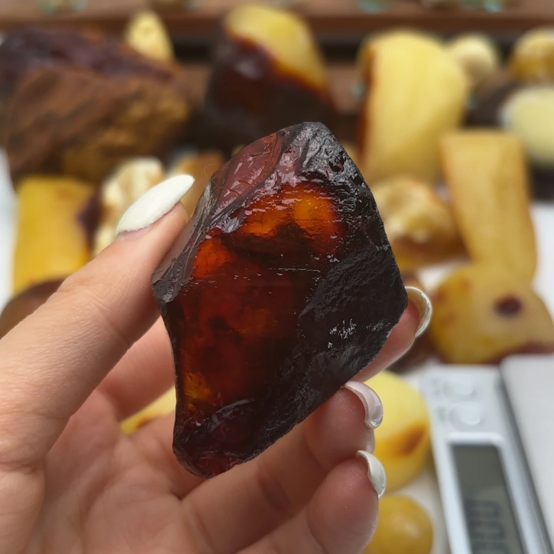 定制琥珀未镶嵌不退不换