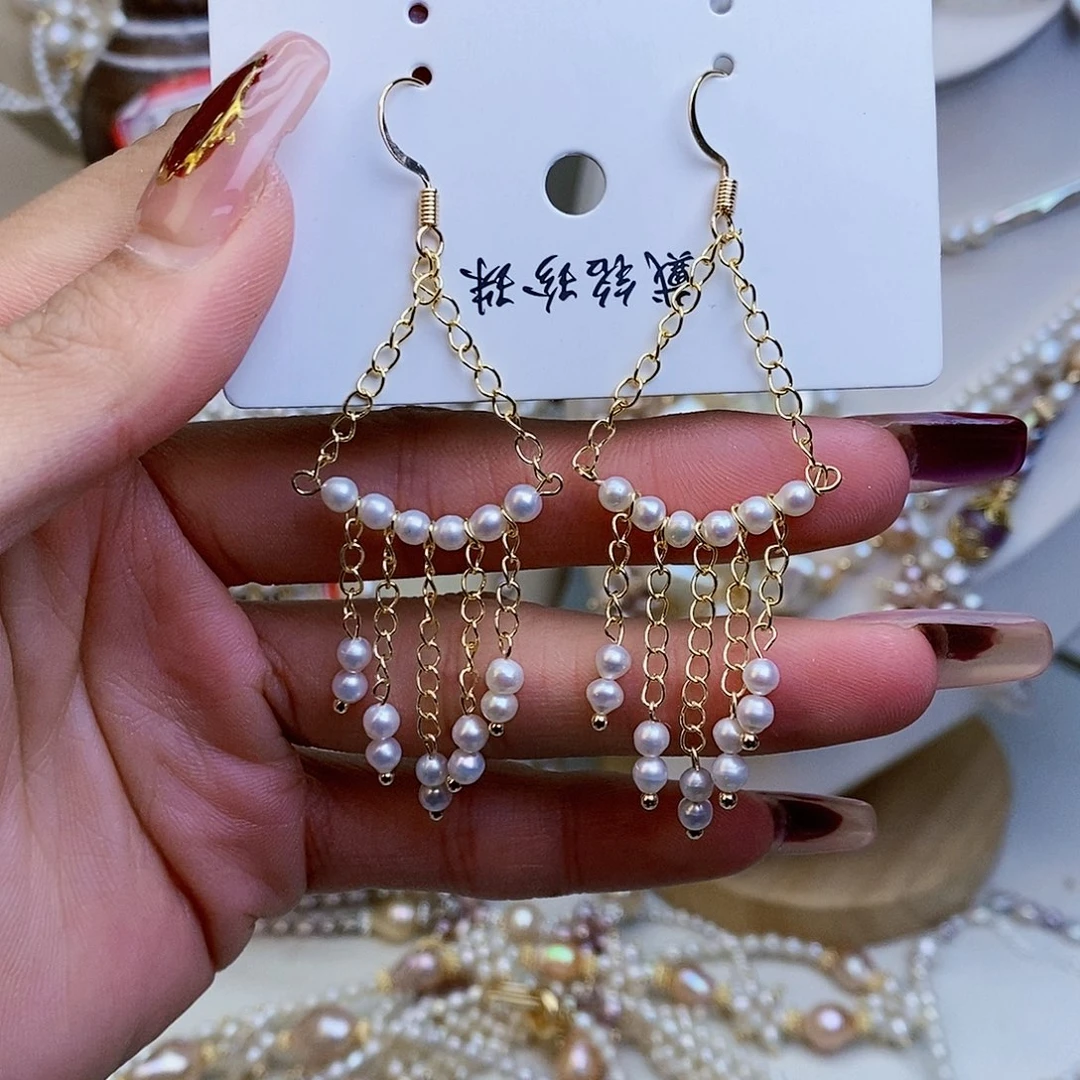 淡水珍珠颈饰银S925镶嵌