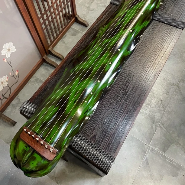 收藏级古琴蕉叶式天然生漆古琴古味浓郁适合初学适合演奏考级