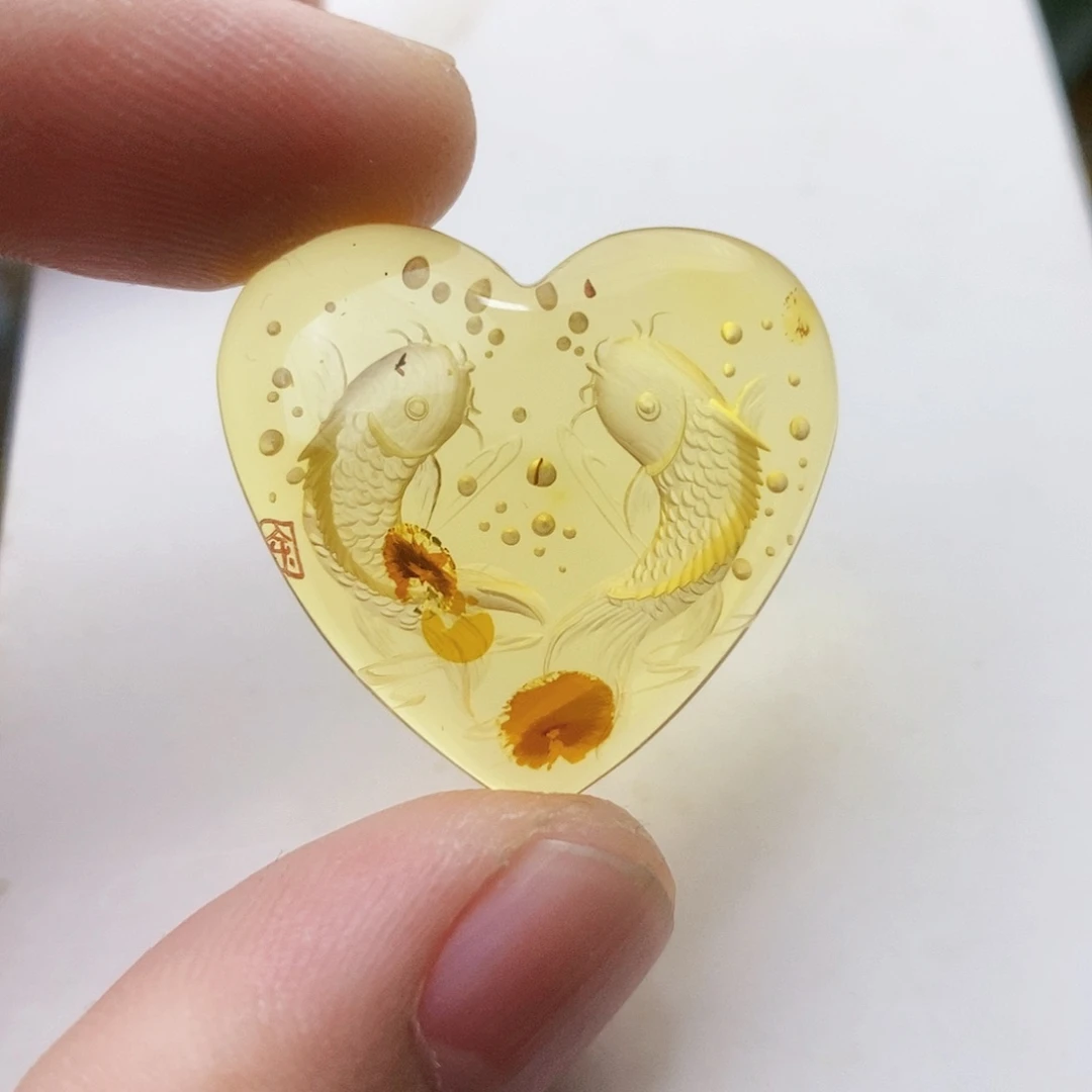 【闪购商品】琥珀（花珀）吊坠(不含链)未镶嵌