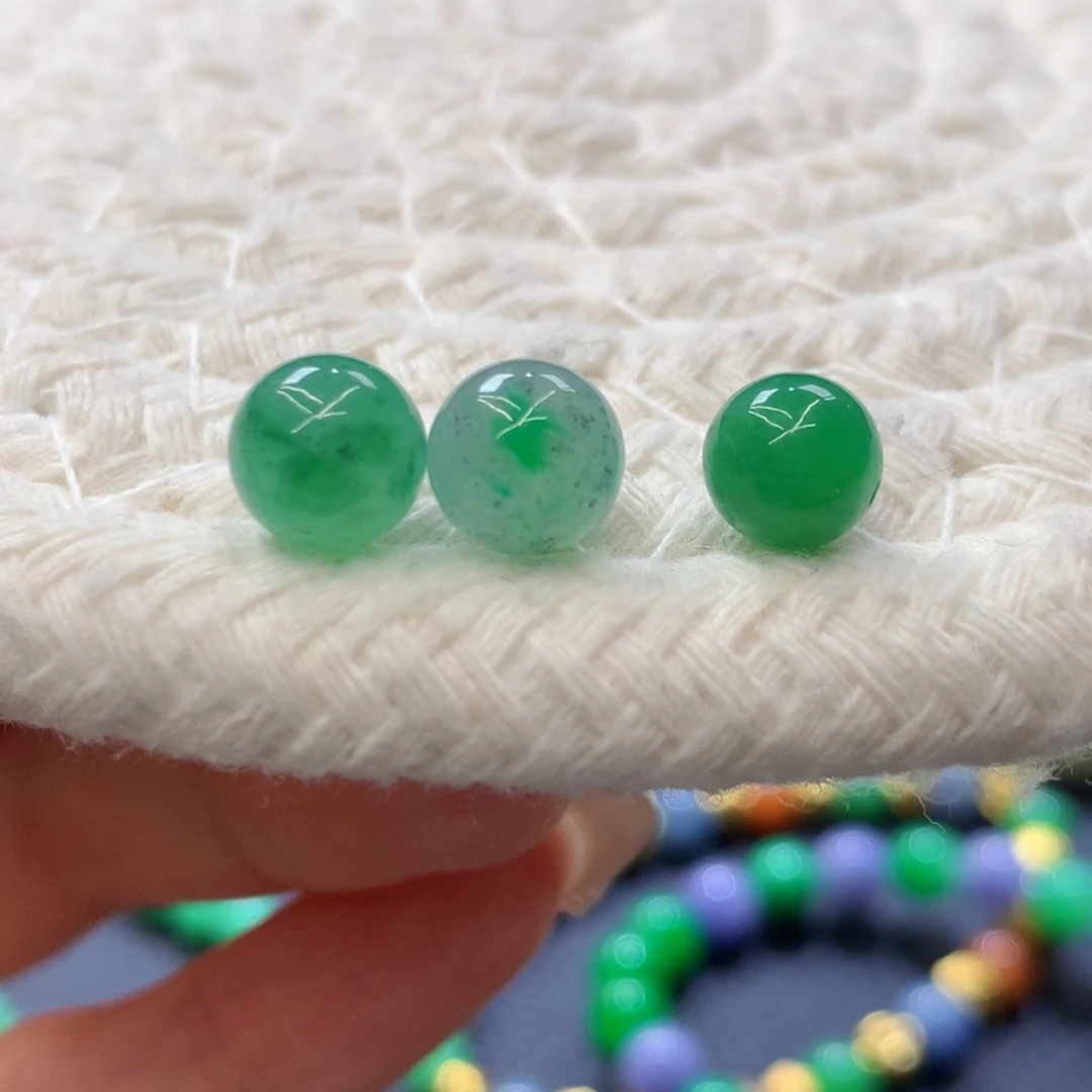 定制翡翠未镶嵌 毛货抛光定制 卡7+ 单颗价 多样性发其一