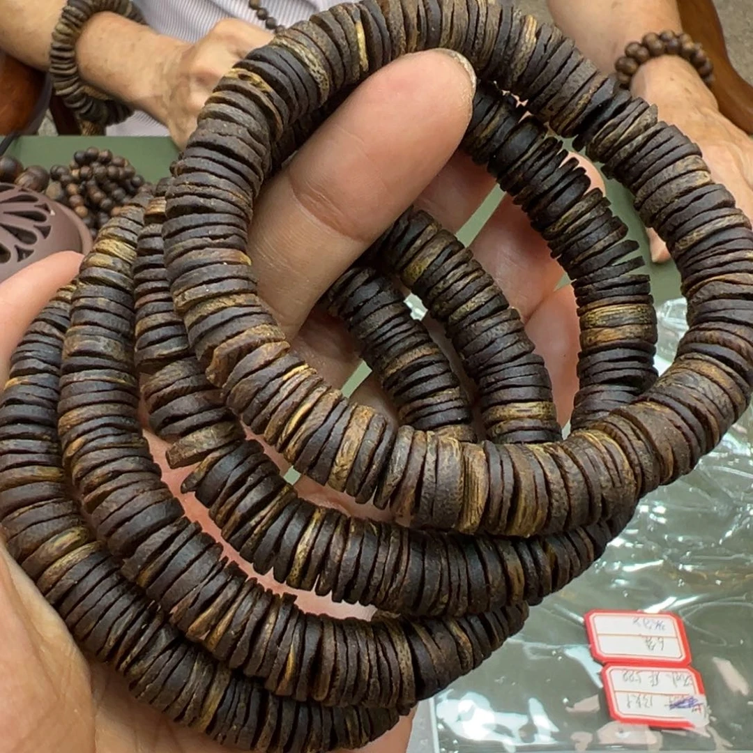 沉香手串海南流油王沉水片珠卡1.0/13g多样性发一