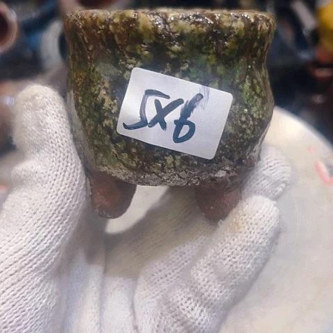 粗陶花盆手工花盆