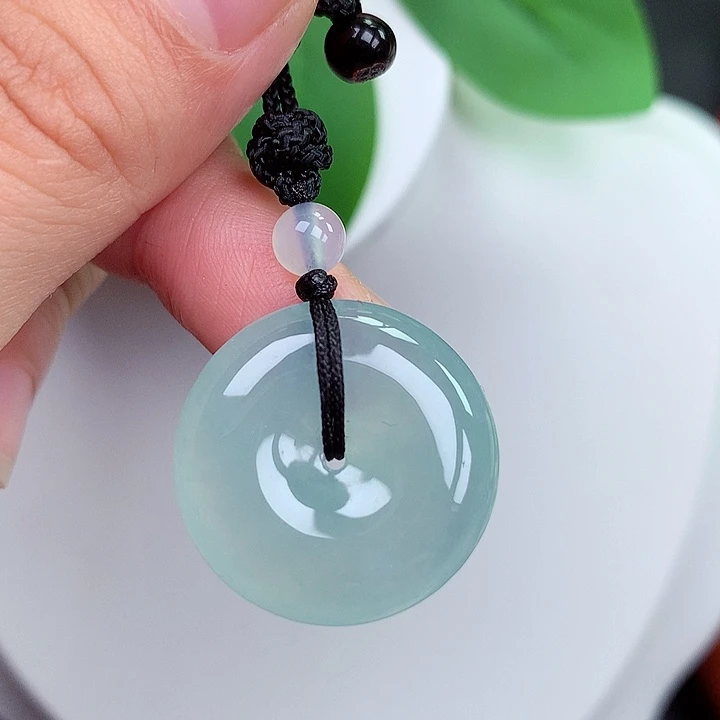 颈饰未镶嵌翡翠平安扣 23x6.2mm