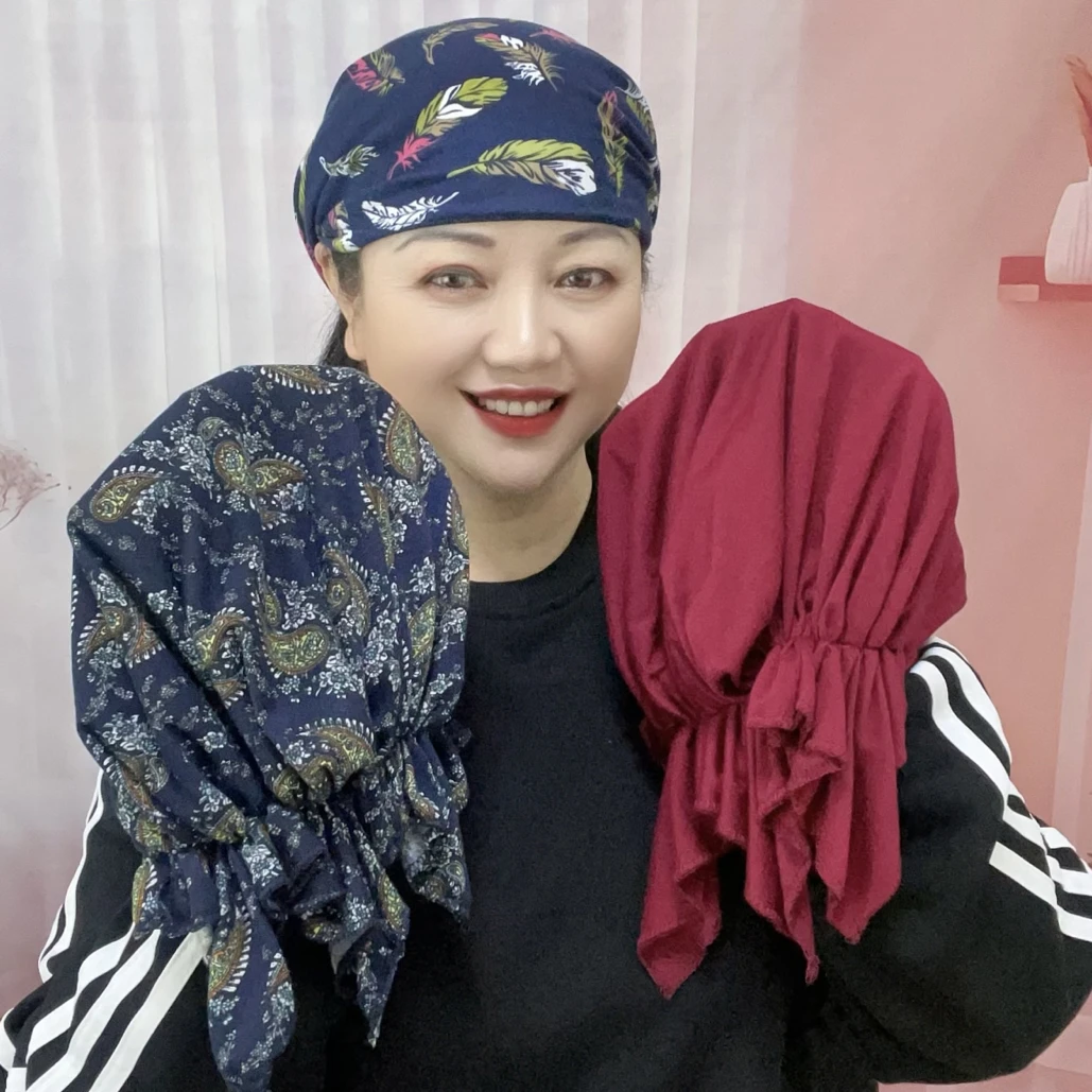 四面弹极简风包头帽女四季通用秋季帽子女士防风多功能时尚户外