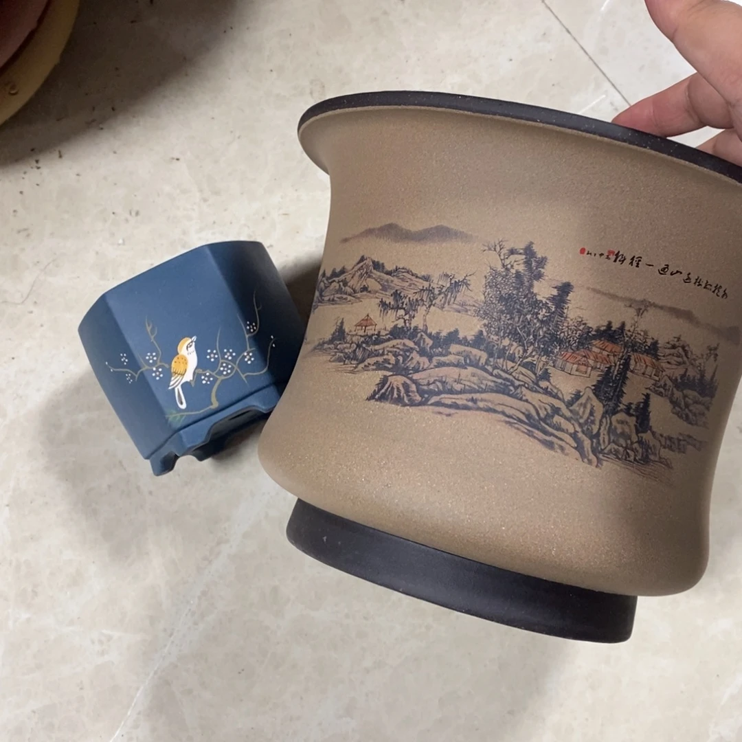 幸***木花盆紫砂紫砂文化