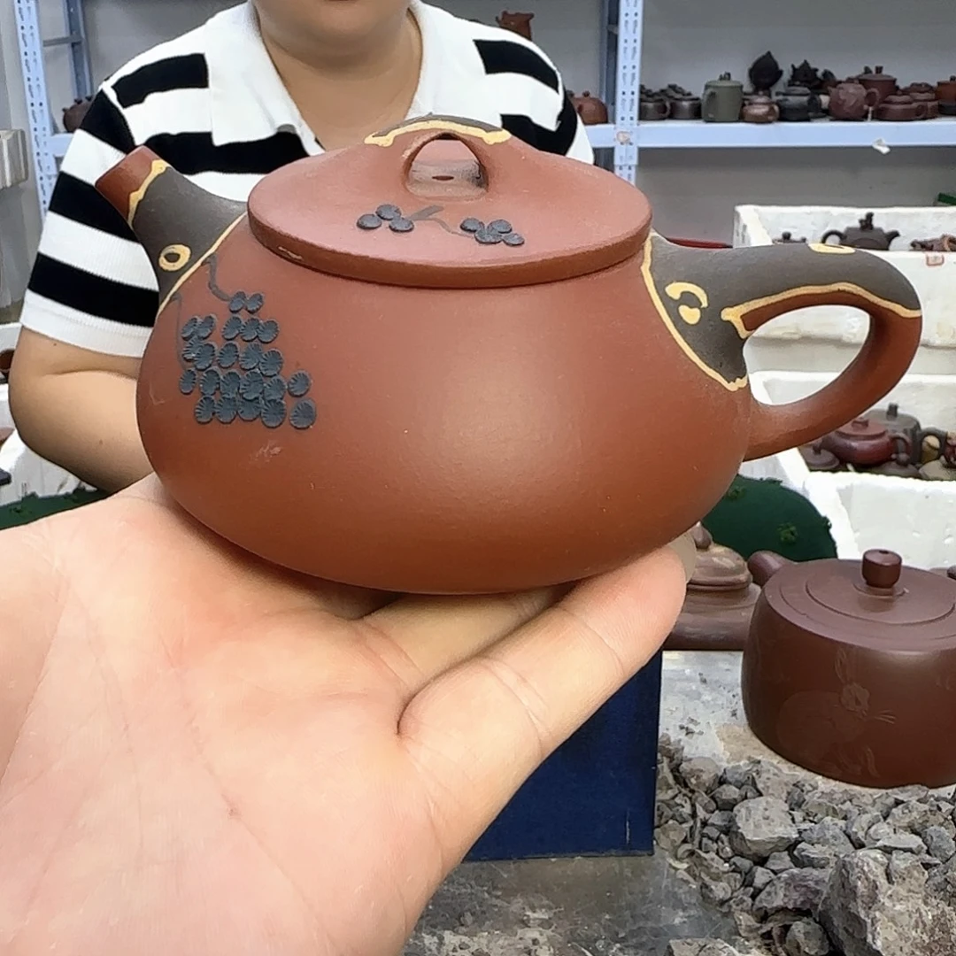 茶壶紫砂宜兴紫砂壶瑕疵处理