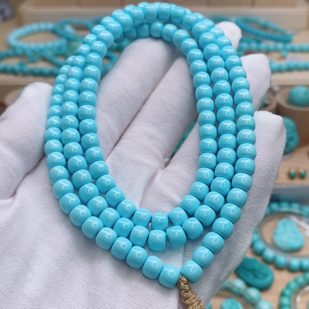 绿松石未镶嵌珠宝奇石6mm