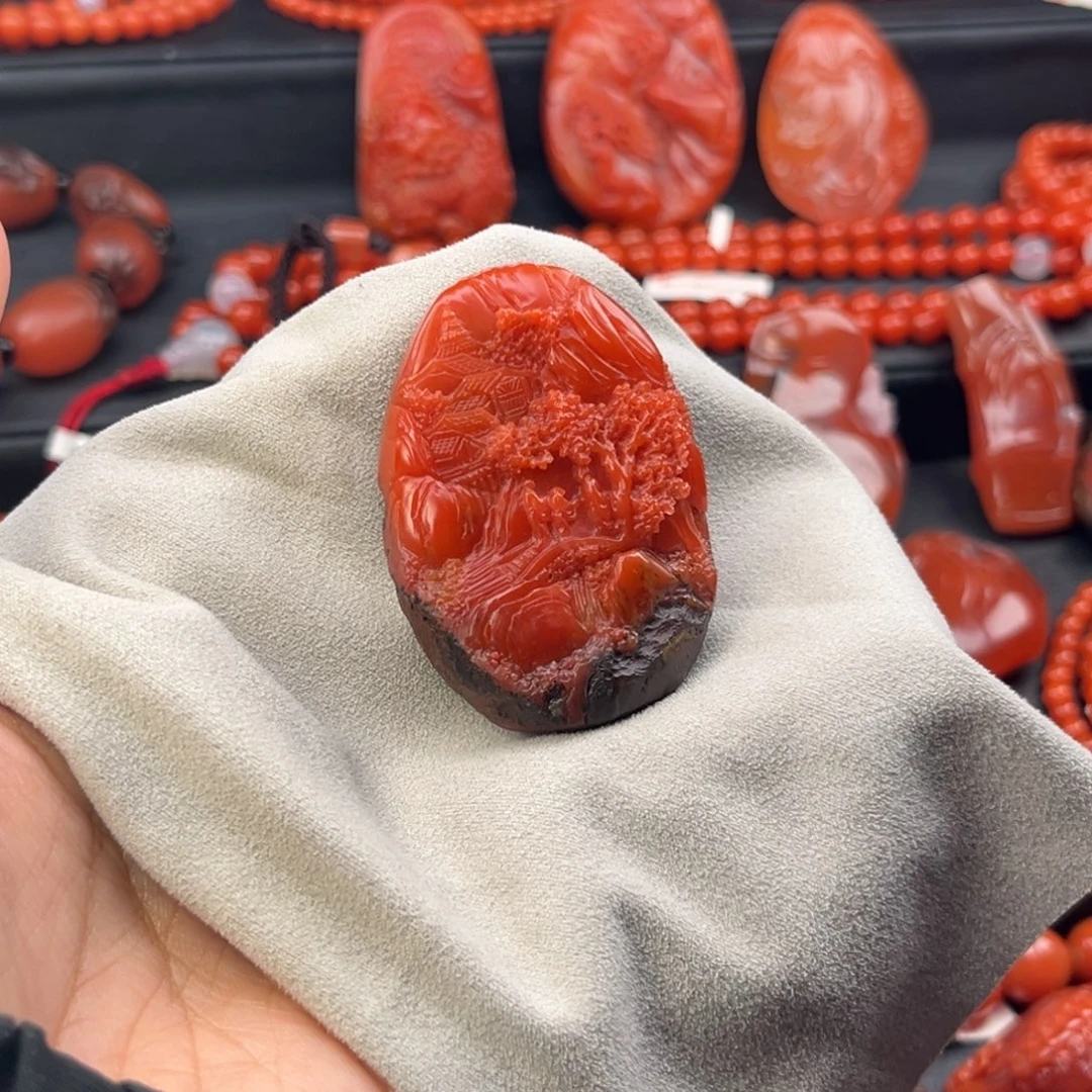 南红玛瑙未镶嵌手链