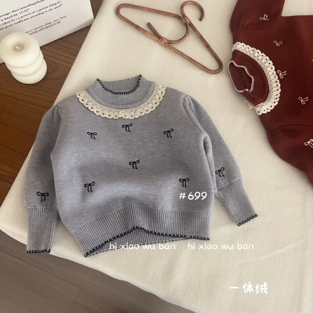 699A女宝洋气套头毛衣