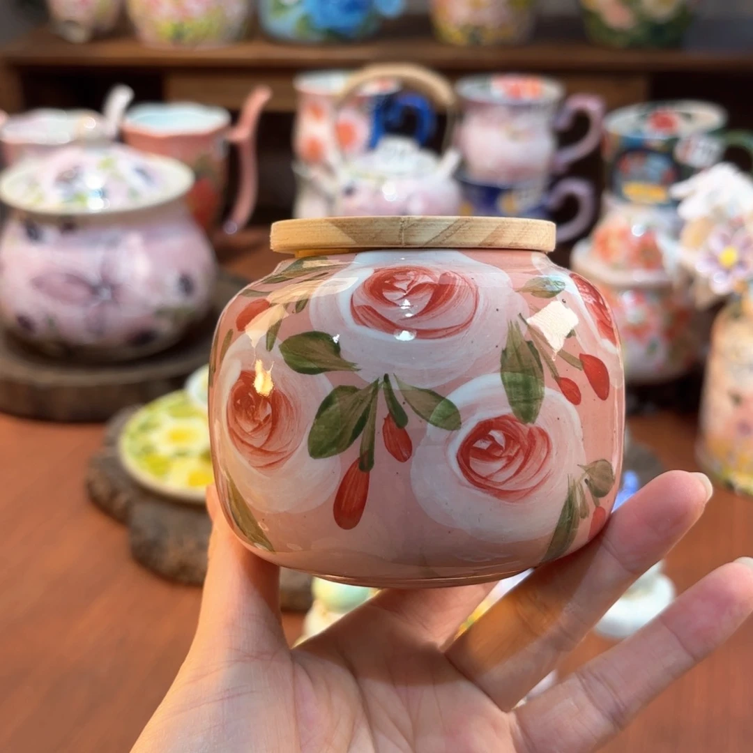 景德镇手绘高温釉下彩陶瓷茶具