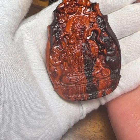 檀香紫檀（小叶紫檀）波****8全陈化老料把件