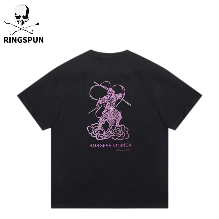 【变色悟空】RS重磅百搭全棉重工刺绣小众高品质潮奢短袖T恤上衣