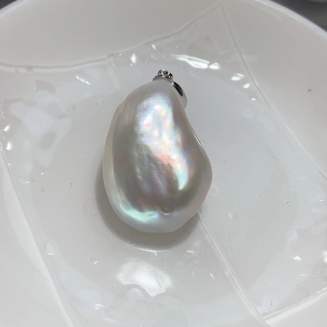 淡水珍珠颈饰银S925镶嵌