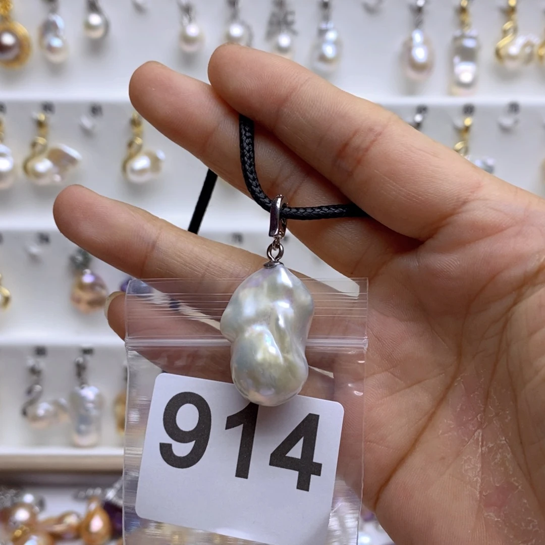 淡水珍珠颈饰银S925镶嵌西***我914