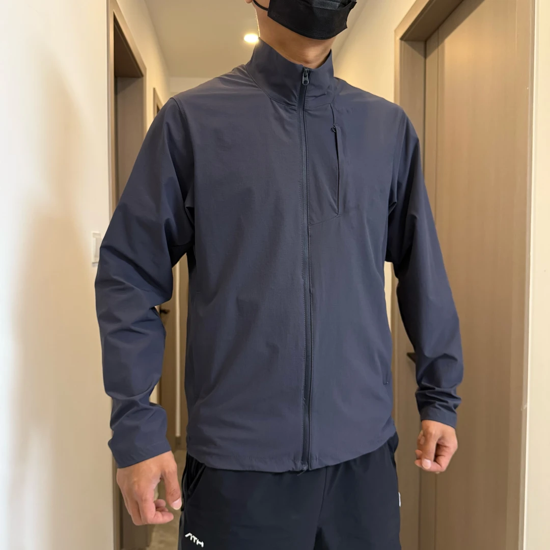 夏季休闲立领防晒防泼水速干透气运动户外商务通勤超薄男士夹克