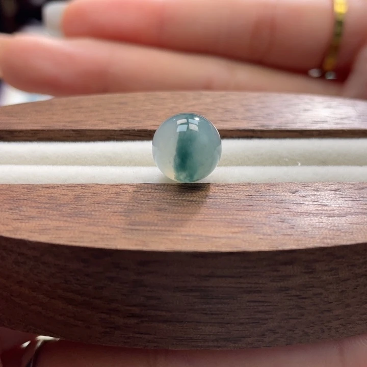 散珠翡翠特色冰飘花圆珠卡10mm