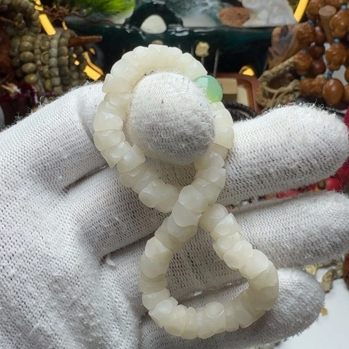 星月菩提手串7号车尺寸8菩提根玛尼墩单圈