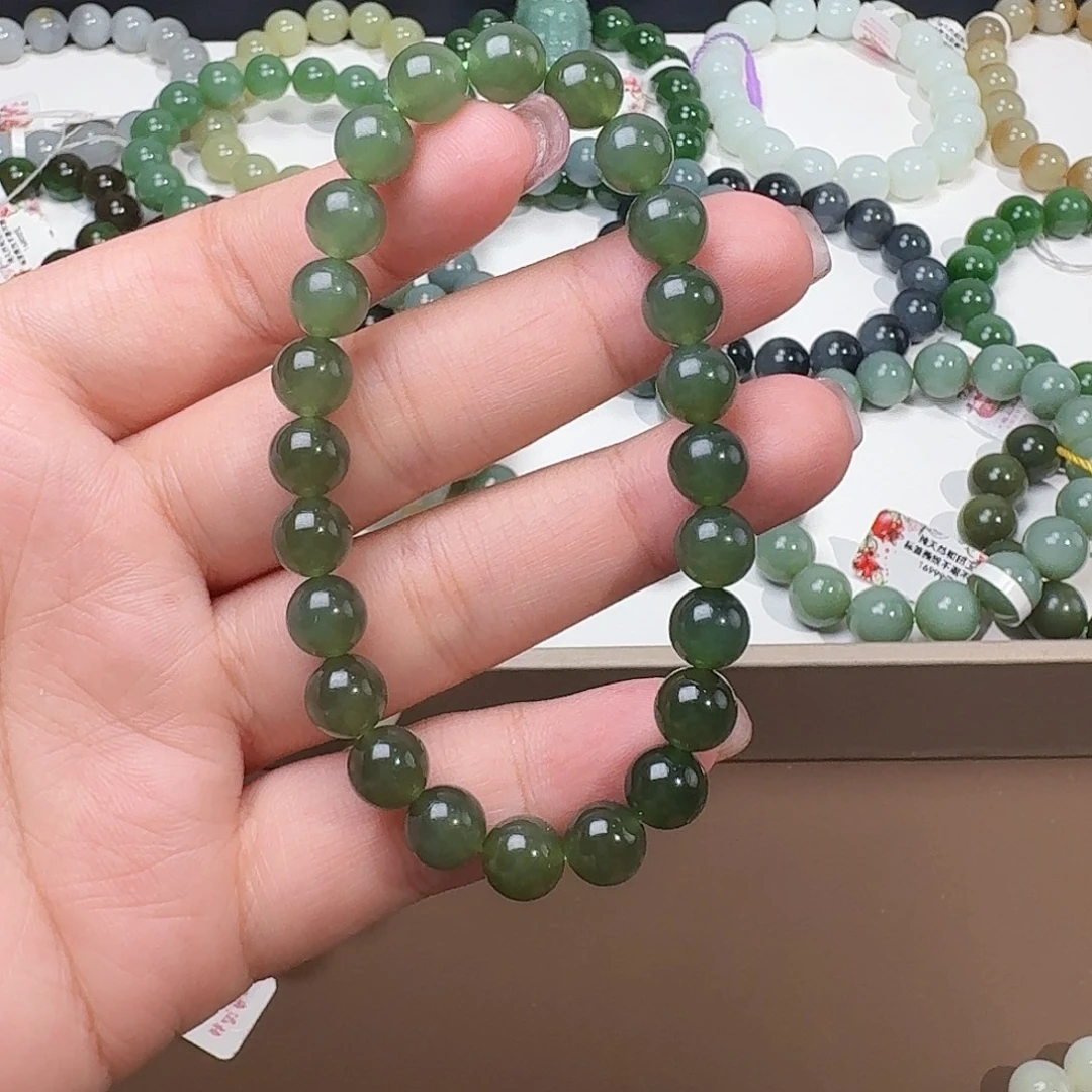单***单未镶嵌手链和田玉特细 8