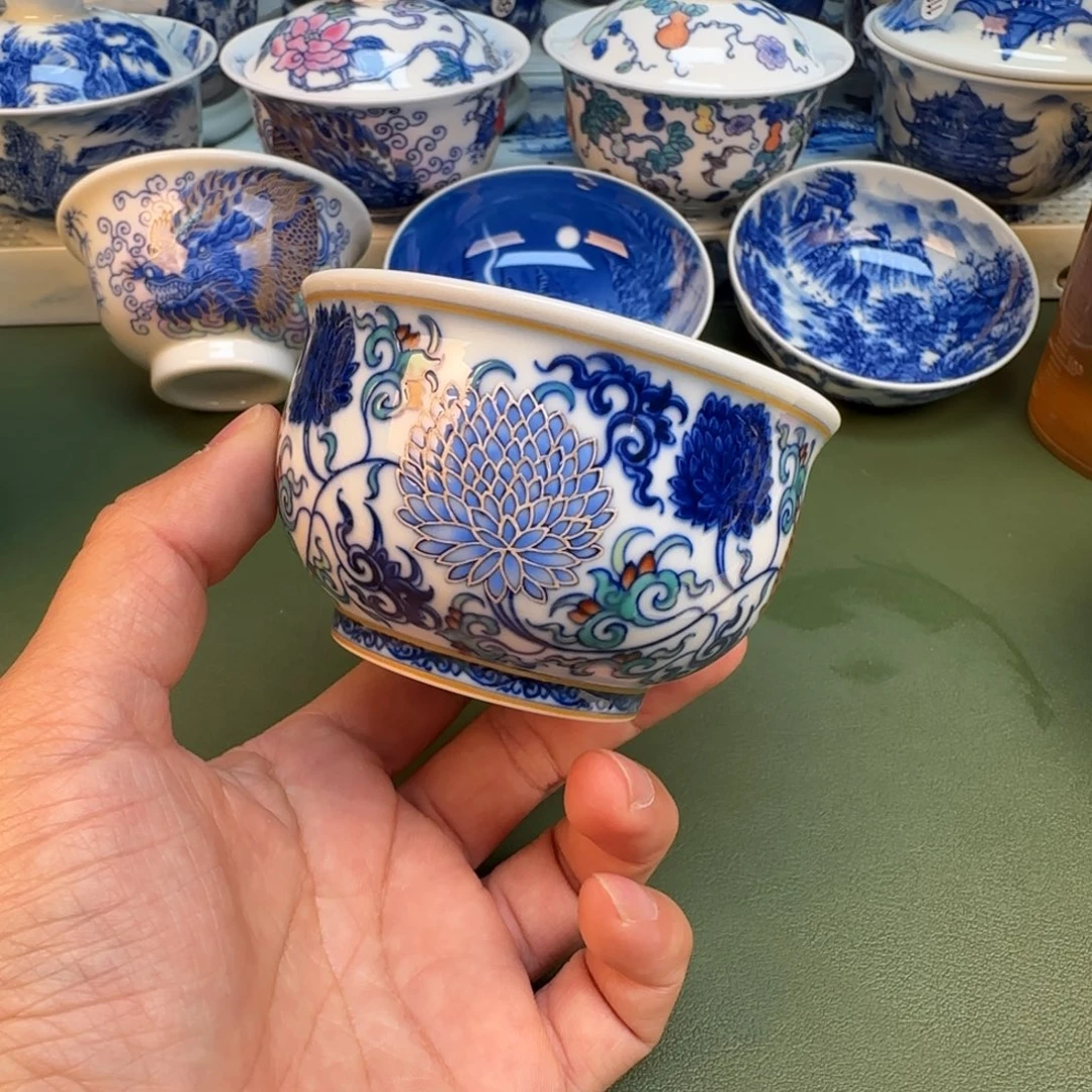 纯手工纯手绘茶具石头30