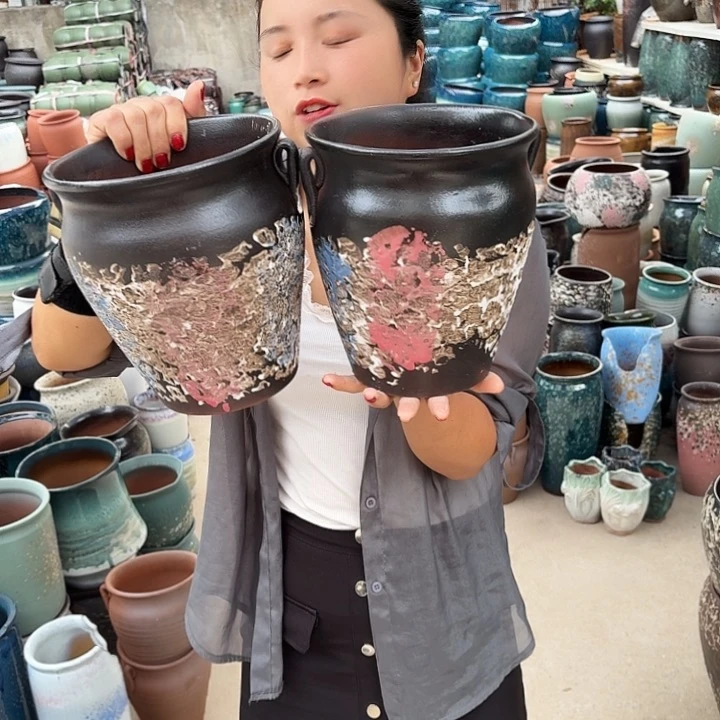 口18高21两个盆子。