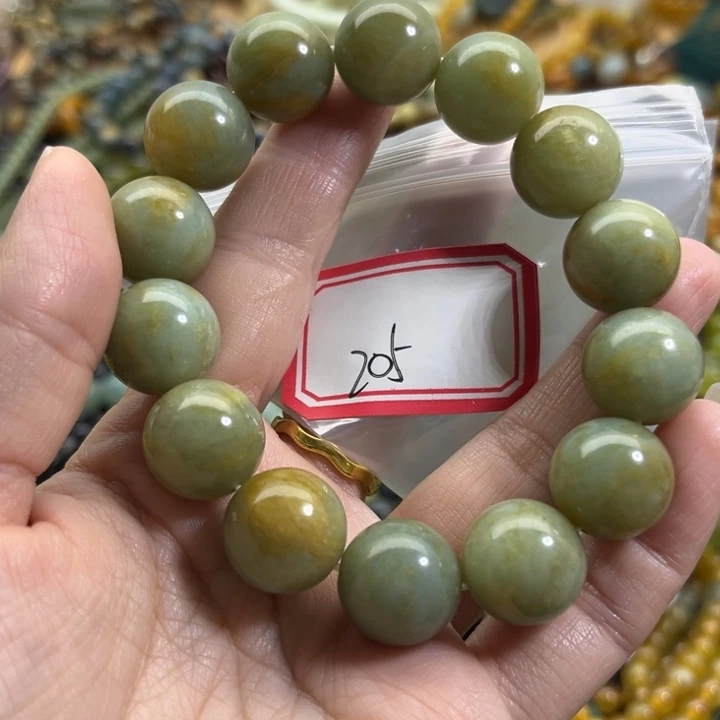 蛇纹石玉未镶嵌手链