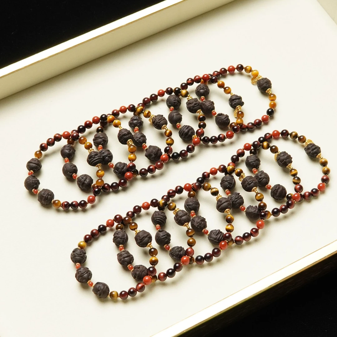 合香春宵百媚香欢宜香雕刻十二生肖六合单圈手串