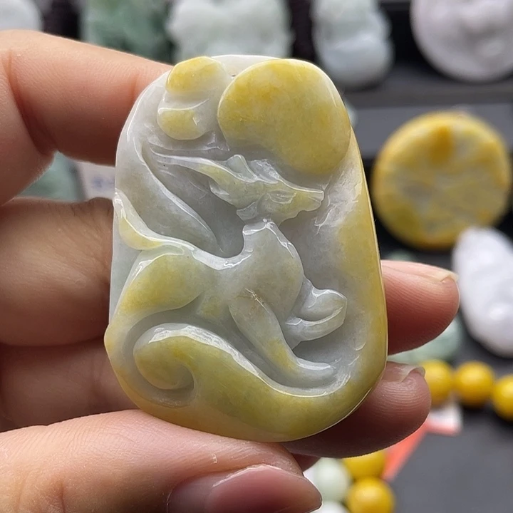 翡翠未镶嵌颈饰天然翡翠