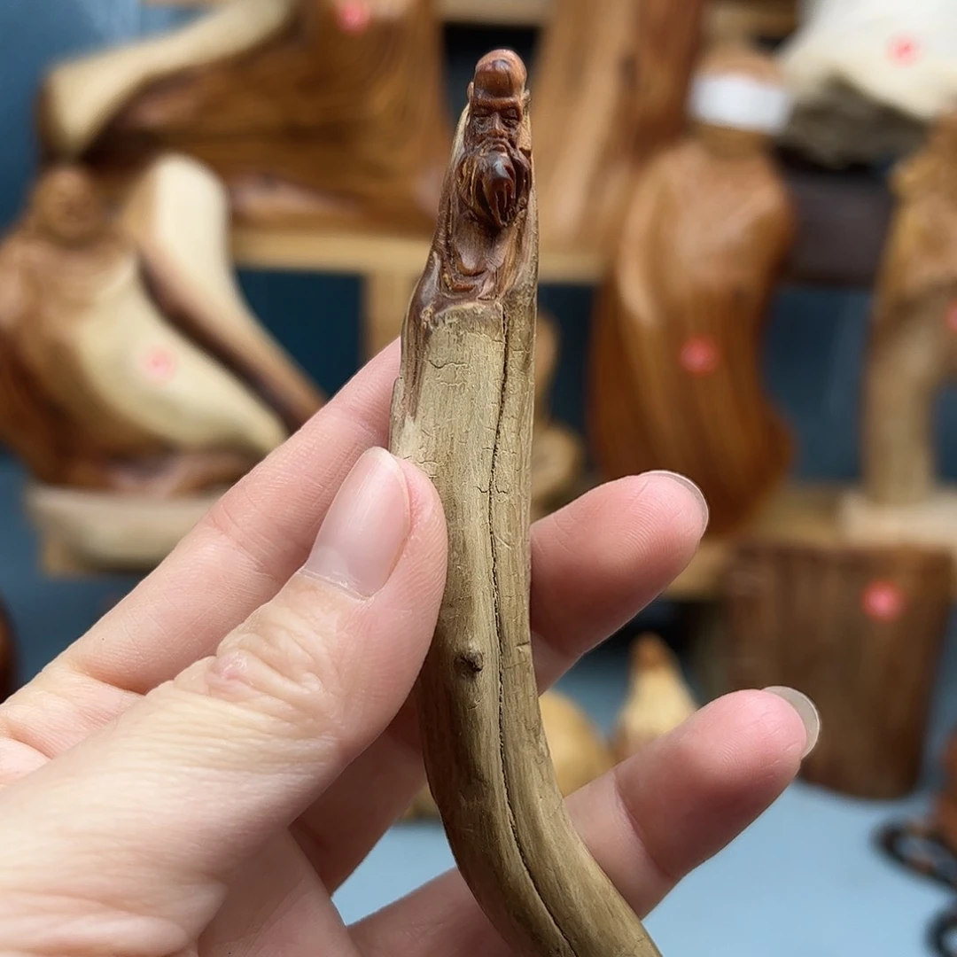 木柏木摆件手把件