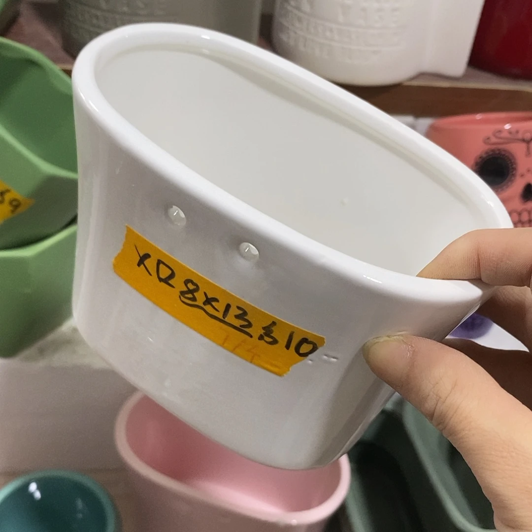 杯子陶盆有孔 瑕疵介意勿拍