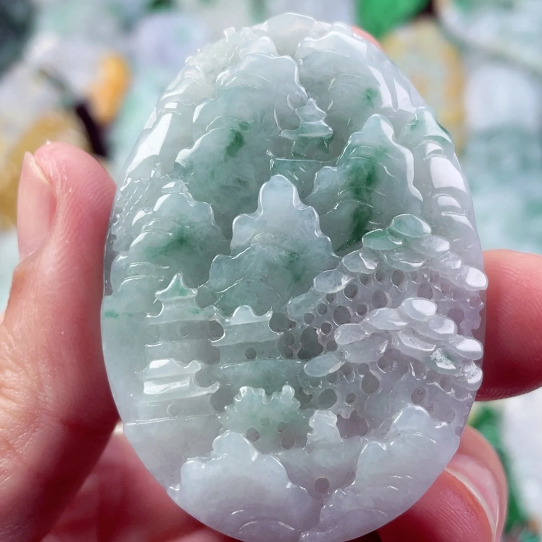 翡翠未镶嵌吊坠(不含链)