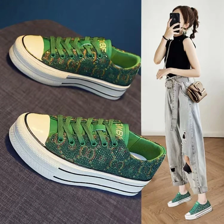 国潮小众清新低帮水钻休闲鞋2088