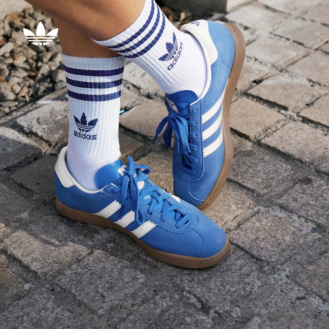 流光风 阿迪达斯三叶草「T头鞋」STADT经典薄底运动板鞋 JR9555