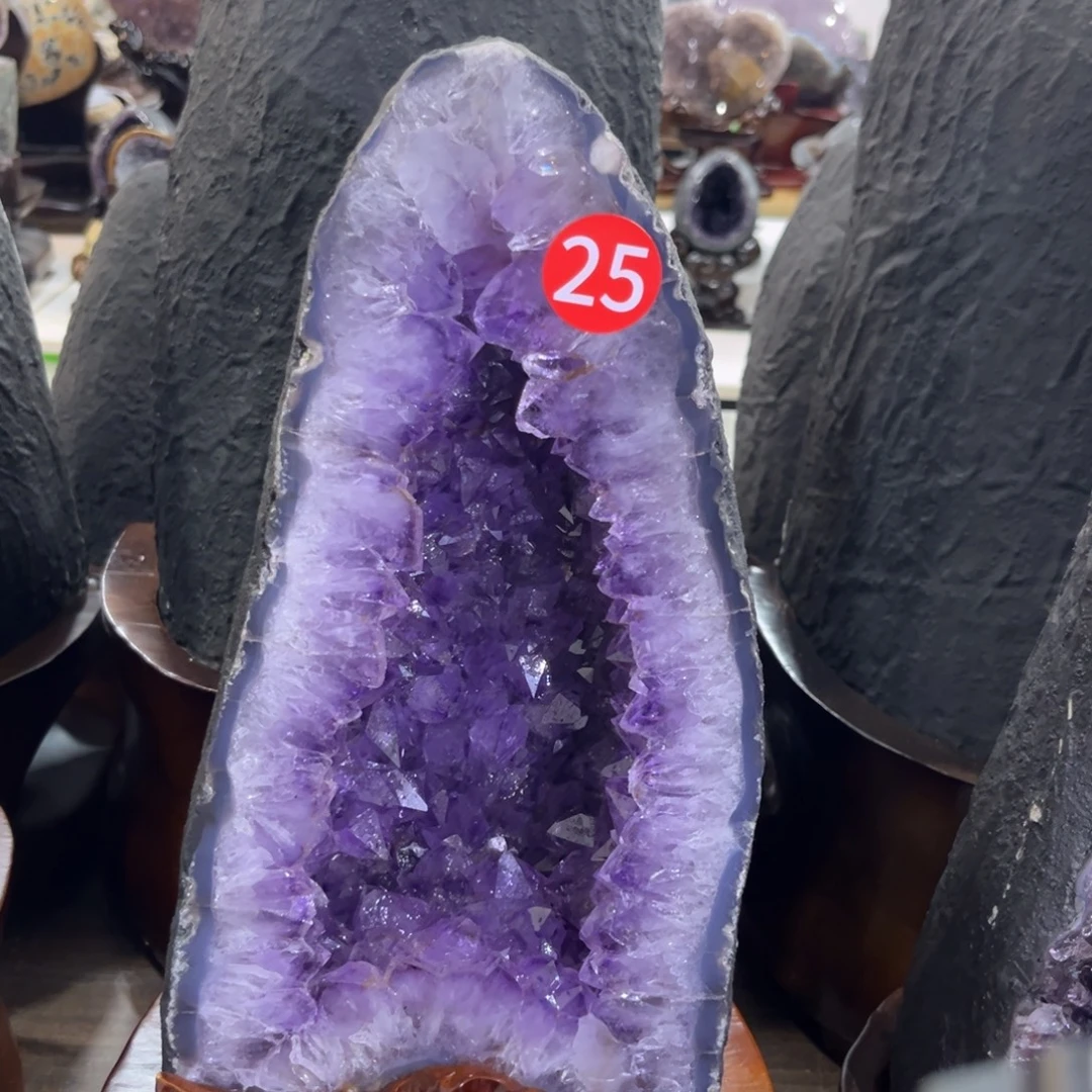 未镶嵌紫晶摆件水晶