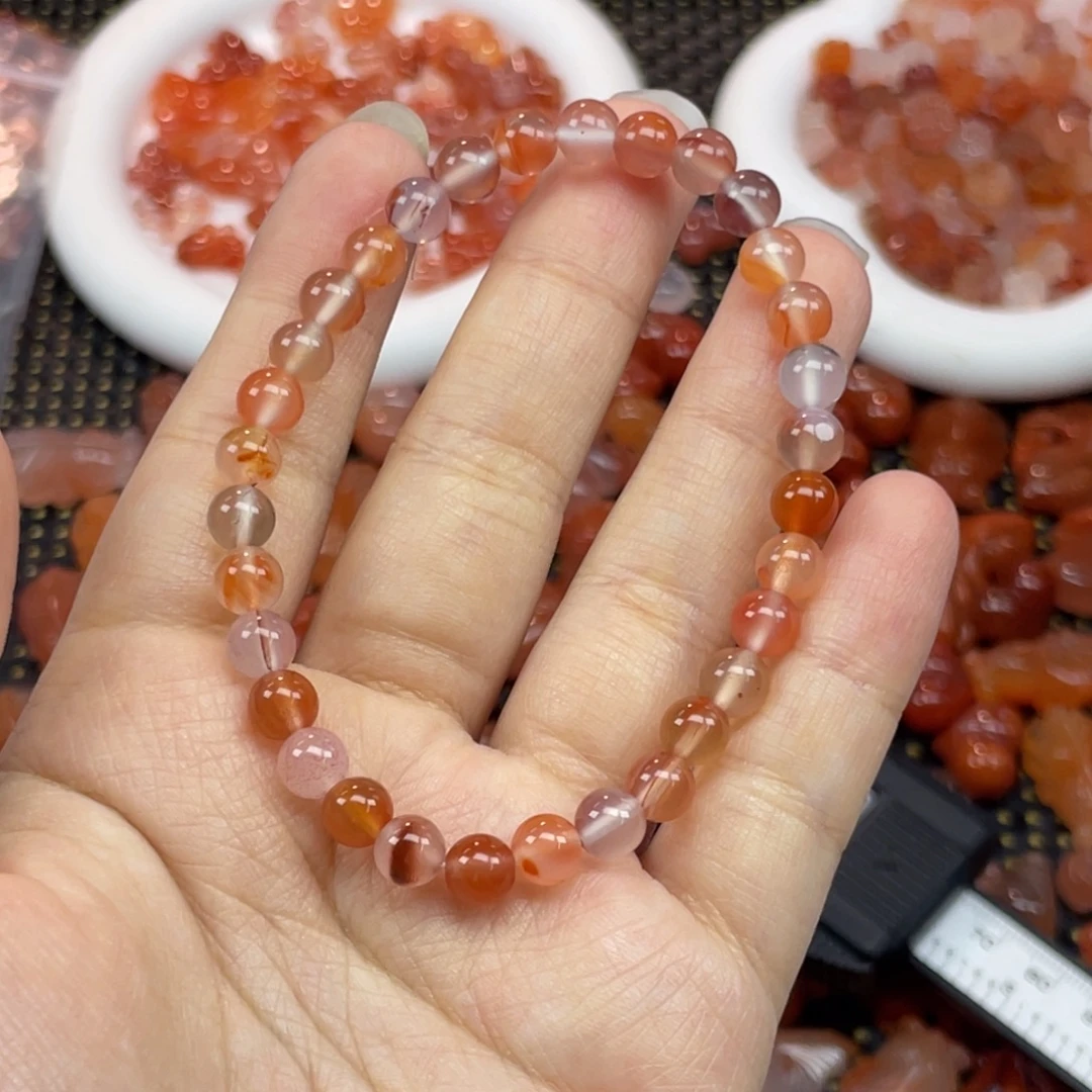 南红玛瑙未镶嵌配饰多宝福利单圈