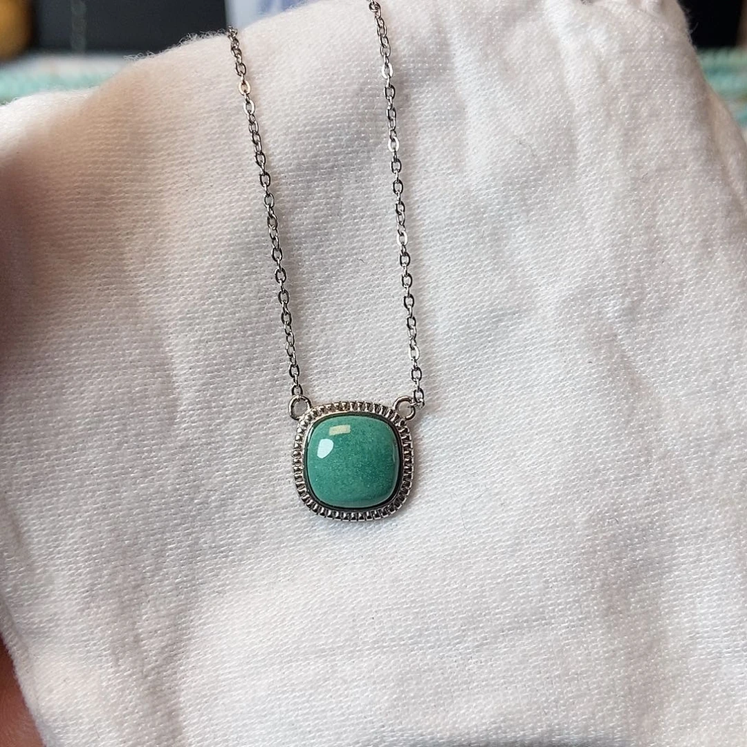 绿松石银S925镶嵌珠宝奇石