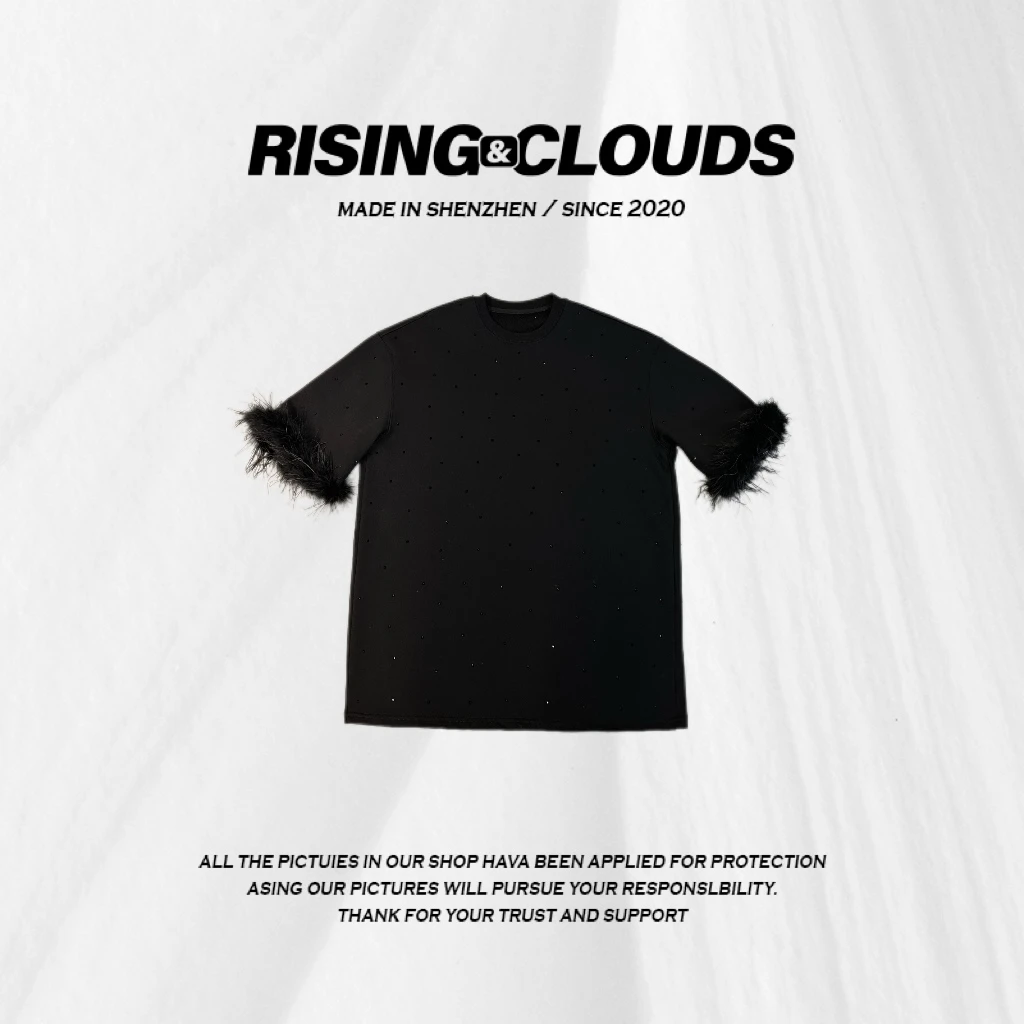 RISING&CLOUDS现【云朵】深圳南油舒适圆领毛毛袖卫衣120466
