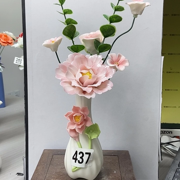 陶瓷纯手工捏花设计