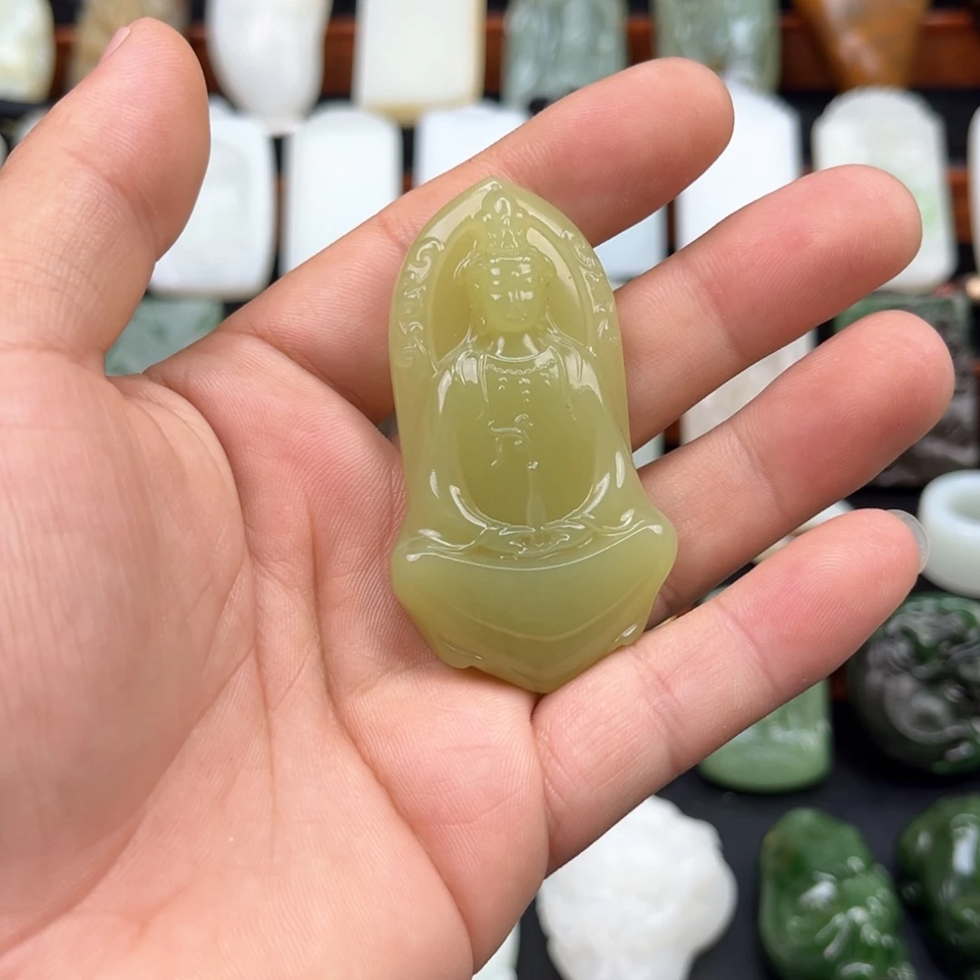 和田玉未镶嵌挂件