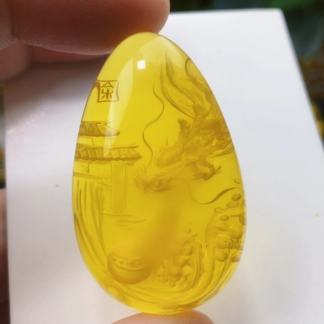 【闪购商品】金珀吊坠(不含链)未镶嵌