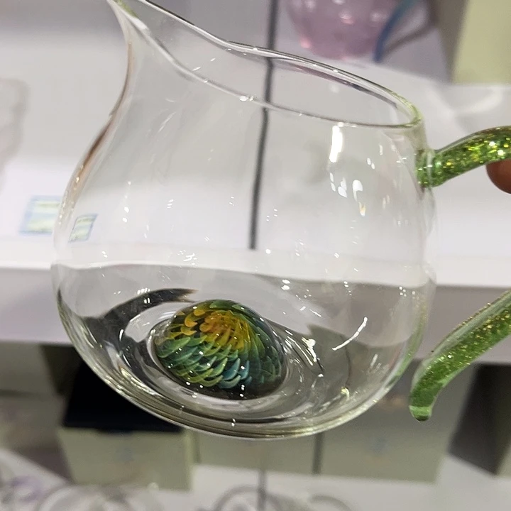 绿金 绿凤尾 公道杯