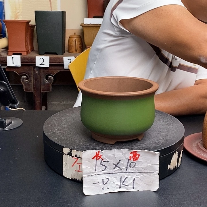 紫砂花盆货号一只KK1