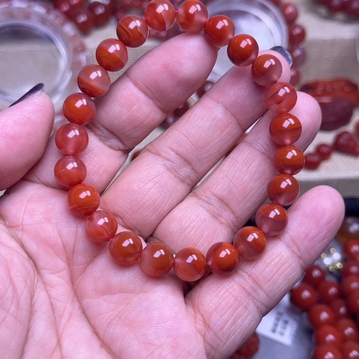 南红玛瑙未镶嵌颈饰半山水8．8 M