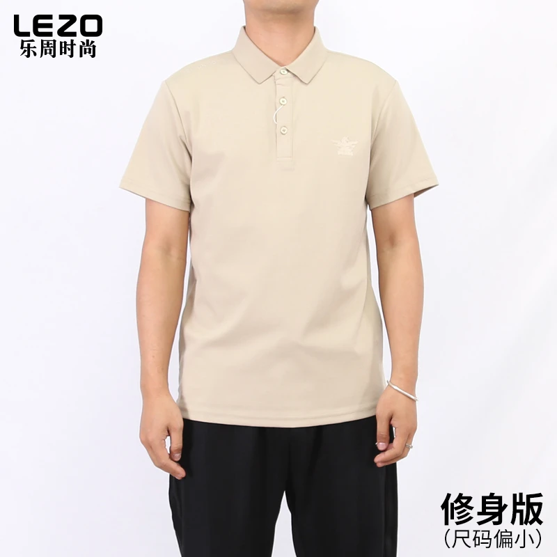 LEZO乐周时尚男装短袖翻领T恤L25227001A