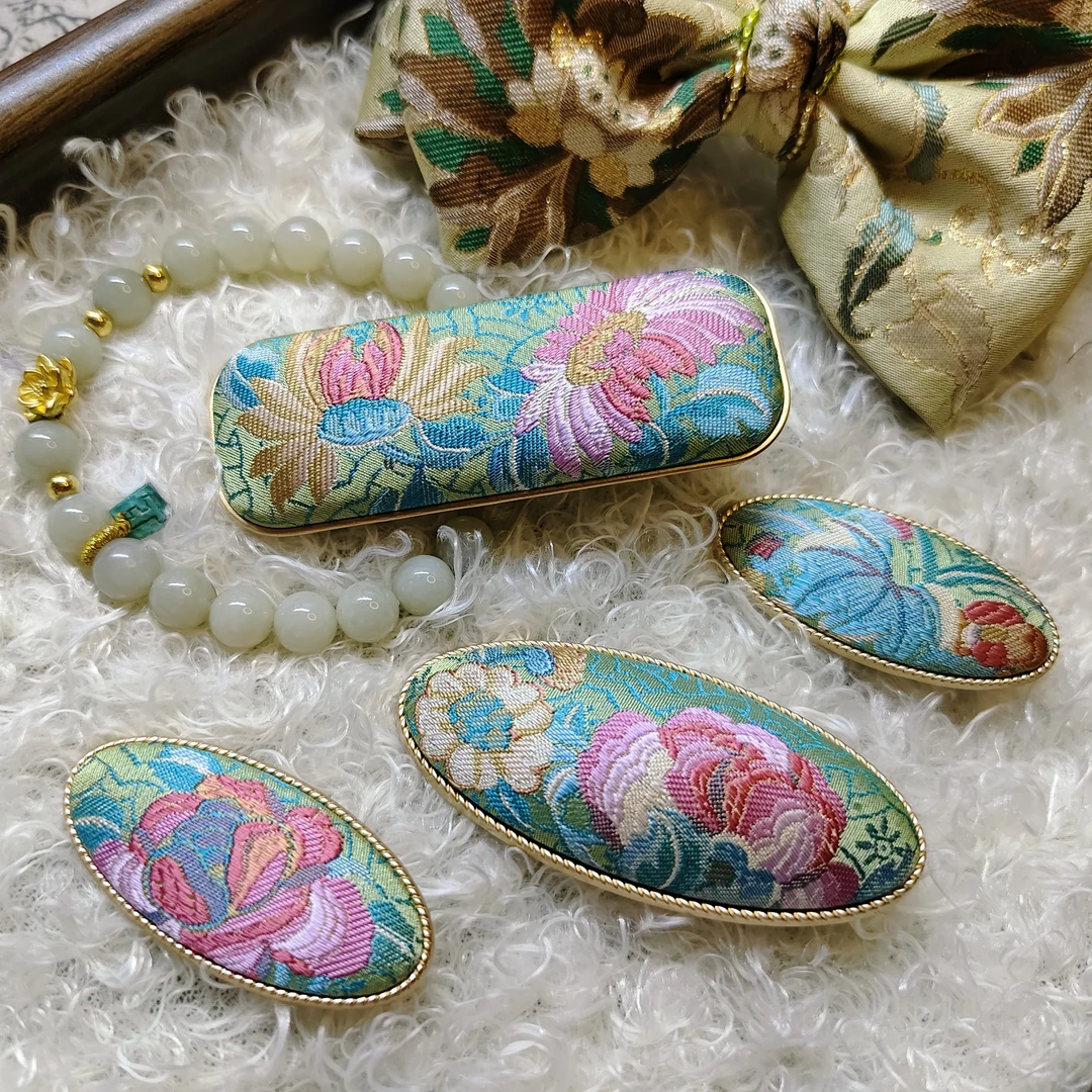 宋锦桑蚕丝发饰新中式国风发饰12-50号