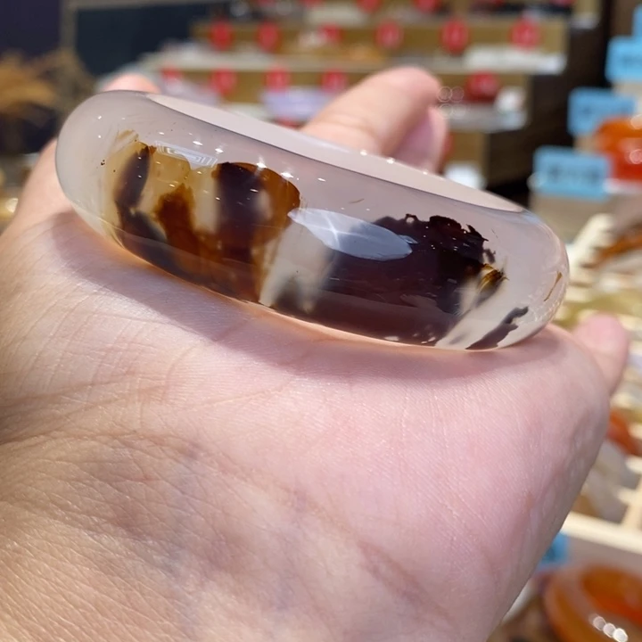 手镯玛瑙/玉髓未镶嵌圆*