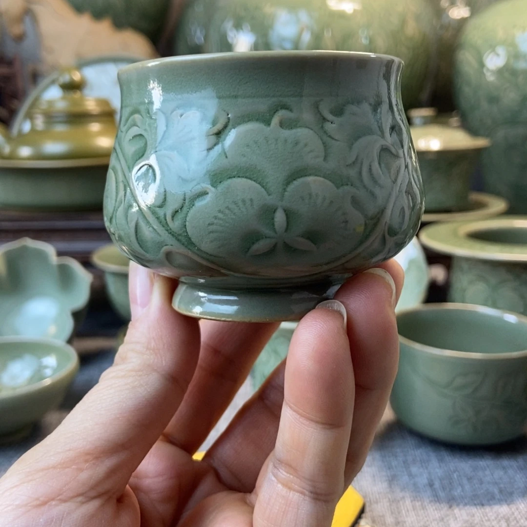 耀州窑全手工主人杯