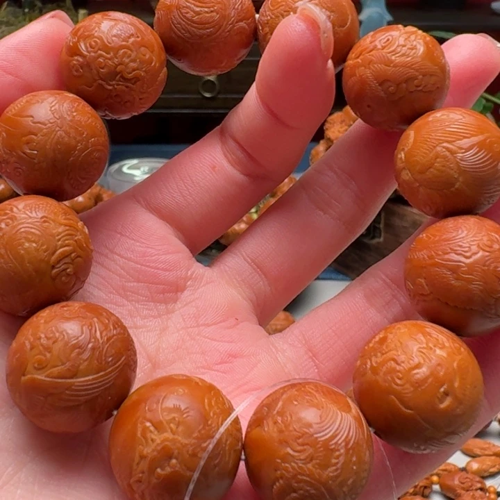 G***.手串/手链橄榄核龙凤吉祥